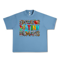 Pebble Blue educator of tiny humans Urban Heavy Tee - Zillion Design Studio