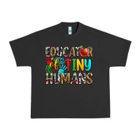 Pigment Black educator of tiny humans Urban Heavy Tee - Zillion Design Studio