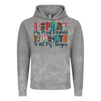 Cloud Rock i speak my mind because it hurts to bite my tongue Vintage Hoodie - Zillion Design Studio