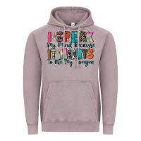 I Speak My Mind Because It Hurts To Bite My Tongue Vintage Hoodie | Teevron