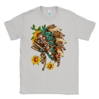 Moon Dust indian headdress with pattern and sunflowers Classic Tee - HRA Design Shop