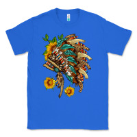 True Royal indian headdress with pattern and sunflowers Classic Tee - HRA Design Shop