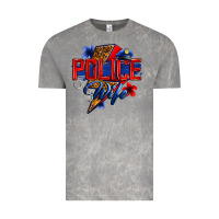 Cloud Rock police wife with lightning bolt Vintage Tee - Zillion Design Studio