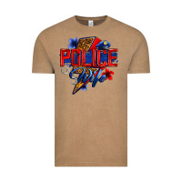 Vintage Coffee police wife with lightning bolt Vintage Tee - Zillion Design Studio