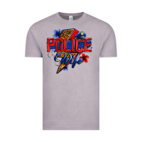Vintage Zinc police wife with lightning bolt Vintage Tee - Zillion Design Studio