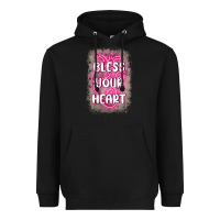 Black bless your heart Heavyweight Hoodie - MaliasSmallBusiness