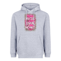 Heather Grey bless your heart Heavyweight Hoodie - MaliasSmallBusiness