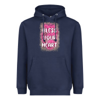 Navy bless your heart Heavyweight Hoodie - MaliasSmallBusiness