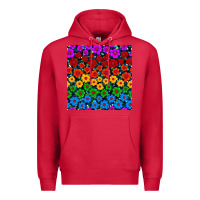 Cardinal Pride lgbtq flowers seamless pattern Premium Hoodie - BundleAndBundleShop