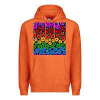 Carrot Pride lgbtq flowers seamless pattern Premium Hoodie - BundleAndBundleShop