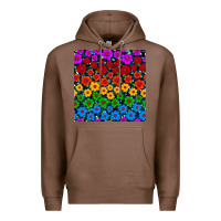 Chestnut Pride lgbtq flowers seamless pattern Premium Hoodie - BundleAndBundleShop
