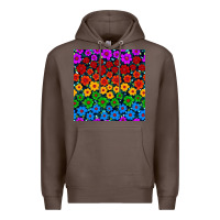 Coffee Pride lgbtq flowers seamless pattern Premium Hoodie - BundleAndBundleShop