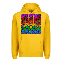 Lemon Pride lgbtq flowers seamless pattern Premium Hoodie - BundleAndBundleShop