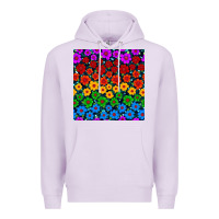 Lilac Pride lgbtq flowers seamless pattern Premium Hoodie - BundleAndBundleShop