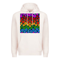 Pale Pink Pride lgbtq flowers seamless pattern Premium Hoodie - BundleAndBundleShop