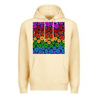 Pina Colada Pride lgbtq flowers seamless pattern Premium Hoodie - BundleAndBundleShop