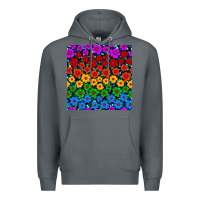 Rock Pride lgbtq flowers seamless pattern Premium Hoodie - BundleAndBundleShop