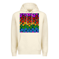 Pride Lgbtq Flowers Seamless Pattern Premium Hoodie | Teevron
