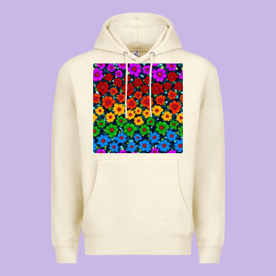 Pride Lgbtq Flowers Seamless Pattern Premium Hoodie Designed By Bundleandbundleshop