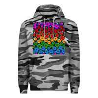 Slate Camo Pride lgbtq flowers seamless pattern Premium Hoodie - BundleAndBundleShop