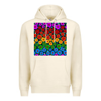 Tofu Pride lgbtq flowers seamless pattern Premium Hoodie - BundleAndBundleShop
