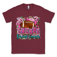 Burgundy tackle breast cancer Classic Tee - AdoDesignShop