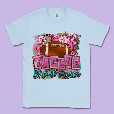 Tackle Breast Cancer Classic Tee Designed By Adodesignshop