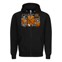 Black basketball background Zipper Hoodie - JahusDesignShop