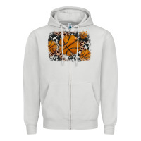 Dove Grey basketball background Zipper Hoodie - JahusDesignShop