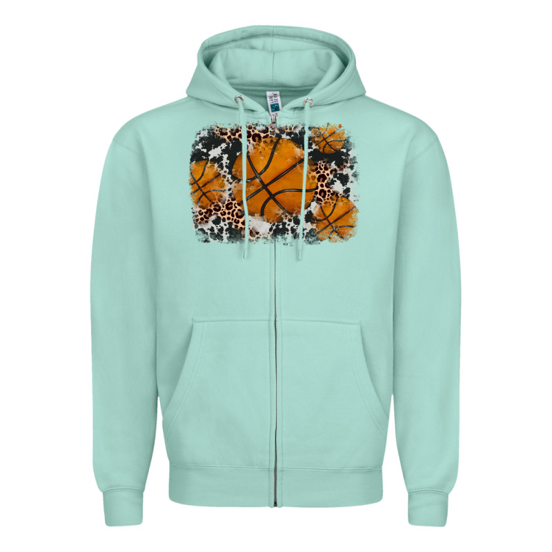 Basketball Background Zipper Hoodie by JahusDesignShop | Teevron