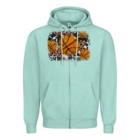 Seafoam basketball background Zipper Hoodie - JahusDesignShop