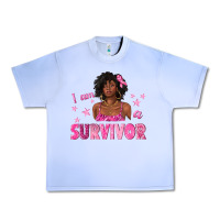 Grape Ice I Am a Survivor Breast Cancer with Afro Woman Urban Heavy Tee - texasbilliewilder