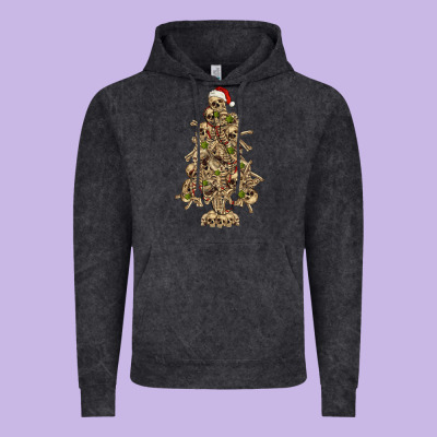 Vintage Hoodie Skeleton Christmas Tree