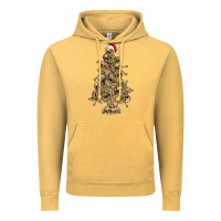 Vintage Mustard Skeleton Christmas Tree Vintage Hoodie - RanaPortraitStore