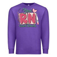 Purple you rn good hands registered nurse Premium Sweatshirt - MaliasSmallBusiness
