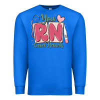 True Royal you rn good hands registered nurse Premium Sweatshirt - MaliasSmallBusiness