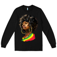 Black juneteenth black women Long Sleeve Tee - HRA Design Shop