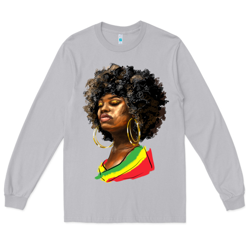 Juneteenth Black Women Long Sleeve Tee by HRA Design Shop | Teevron