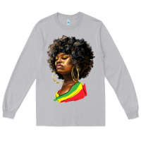 Moon Dust juneteenth black women Long Sleeve Tee - HRA Design Shop