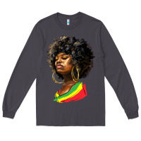 Smoke juneteenth black women Long Sleeve Tee - HRA Design Shop