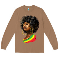 Toasted Coconut juneteenth black women Long Sleeve Tee - HRA Design Shop