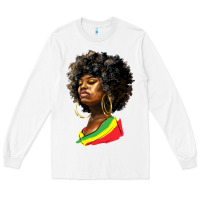White juneteenth black women Long Sleeve Tee - HRA Design Shop
