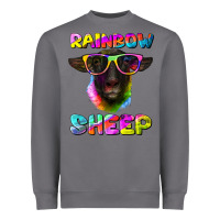Storm rainbow sheep suffolk sheep Heavyweight Sweatshirt - RanaPortraitStore