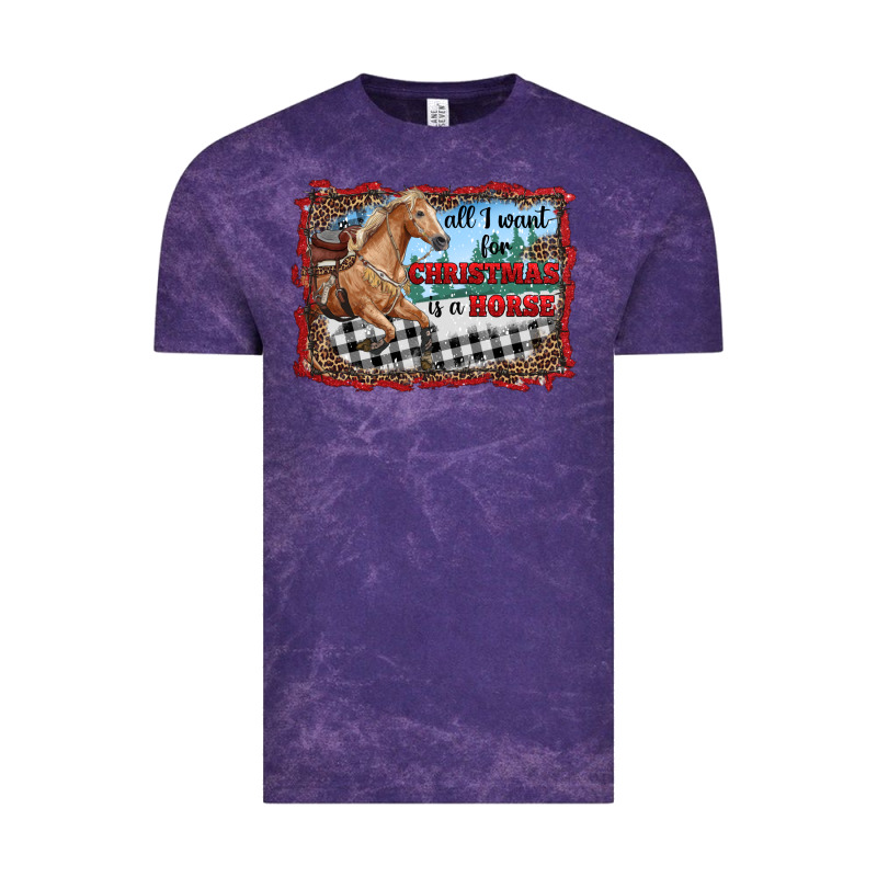 All I Want For Christmas Is A Horse  With Farm Vintage Tee by RanaPortraitStore | Teevron