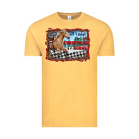 Vintage Mustard all i want for christmas is a horse  with farm Vintage Tee - RanaPortraitStore