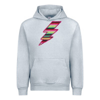 Heather Grey Pink Serape Lightning Urban Hoodie - Bettercallsaul