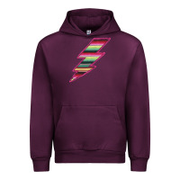 Mauve Wine Pink Serape Lightning Urban Hoodie - Bettercallsaul