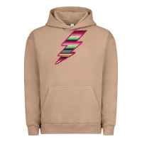 Pigment Burro Pink Serape Lightning Urban Hoodie - Bettercallsaul