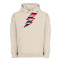 Pigment French Oak Pink Serape Lightning Urban Hoodie - Bettercallsaul