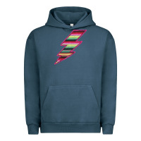 Pigment Midnight Navy Pink Serape Lightning Urban Hoodie - Bettercallsaul